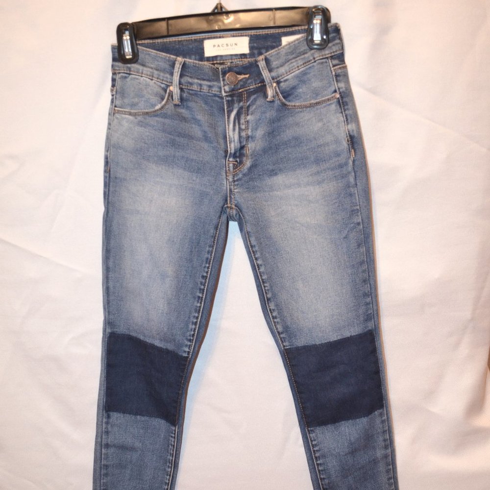 PacSun Super Stretch two-tone knee patch
